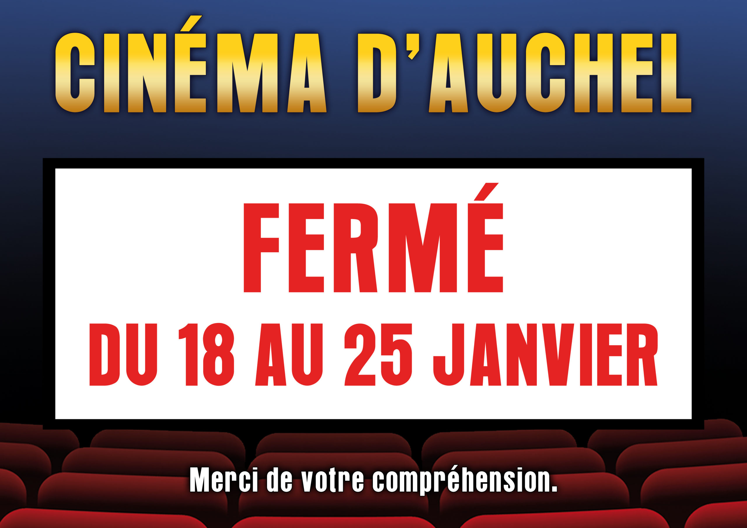 Cinéma d’Auchel fermé