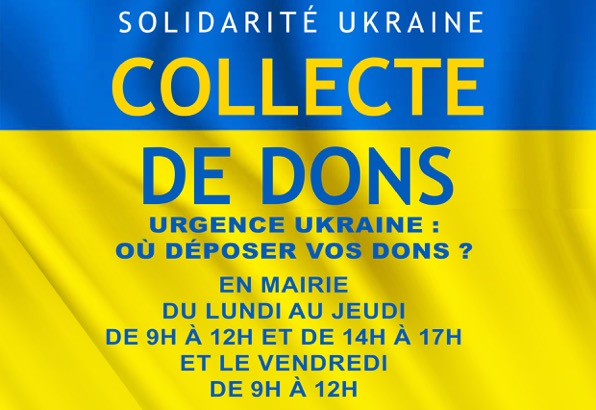 Collecte de dons pour l’Ukraine