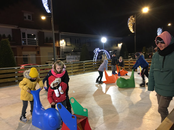 Noël et la patinoire