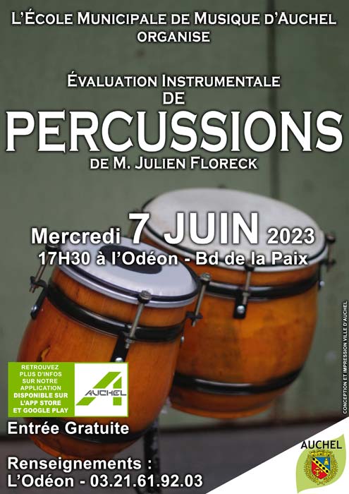 Évaluation instrumentale de percussions