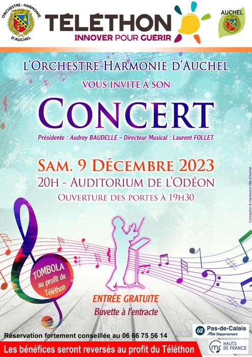 TÉLÉTHON : CONCERT DE L’ORCHESTRE HARMONIE