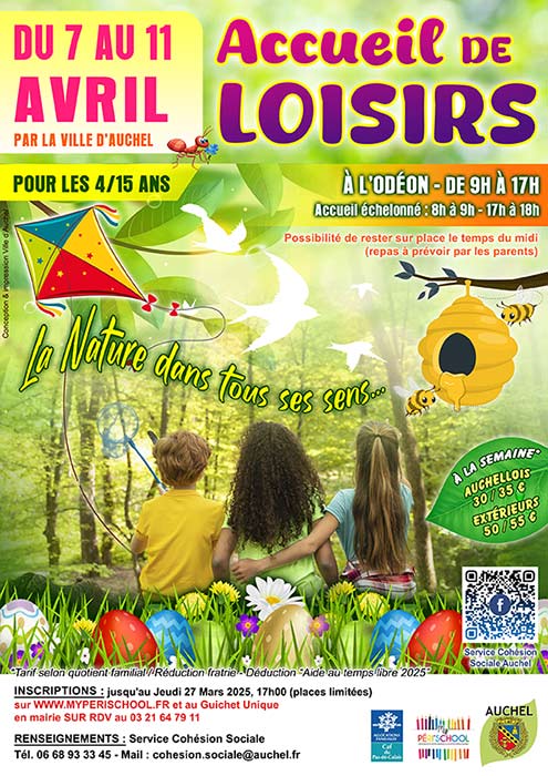 Accueil de Loisirs Municipal Avril 2025