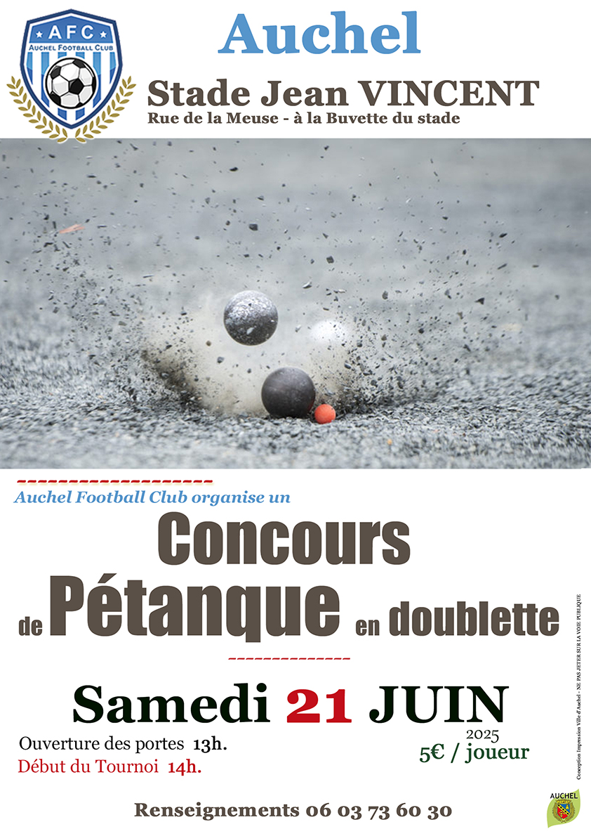 Concours de pétanque de l’AFC