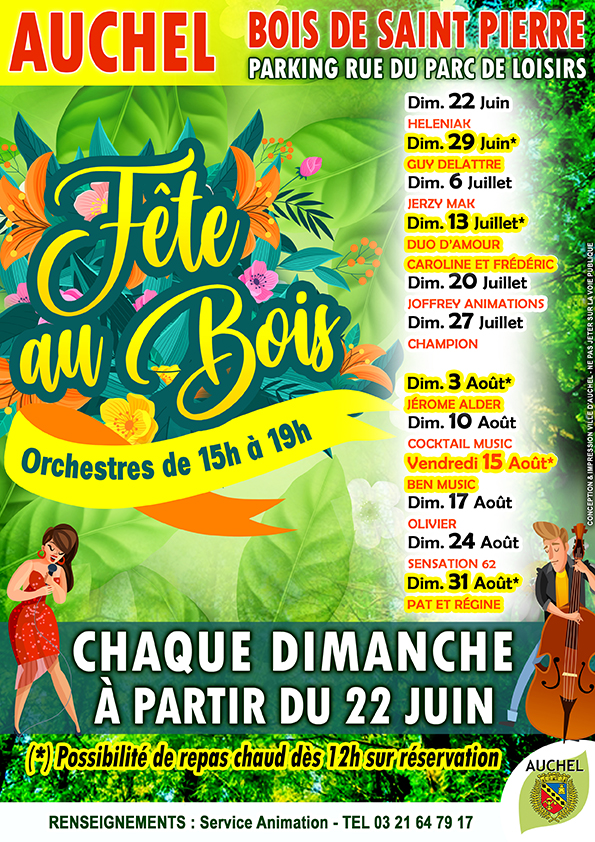 LA FÊTE AU BOIS ET SES REPAS