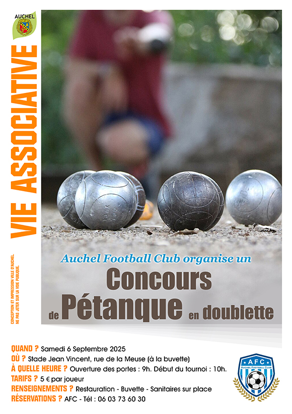 CONCOURS DE PÉTANQUE