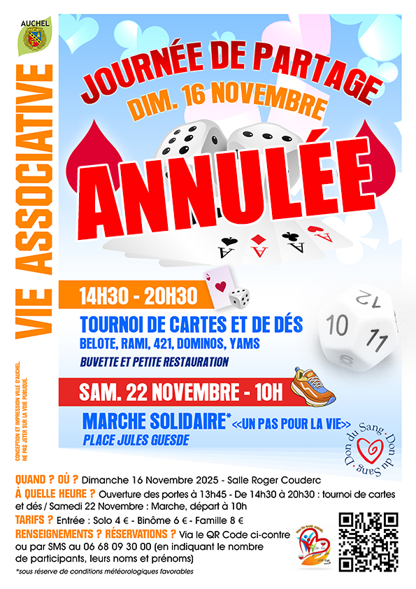 JOURNÉE DE PARTAGE (ANNULÉE)