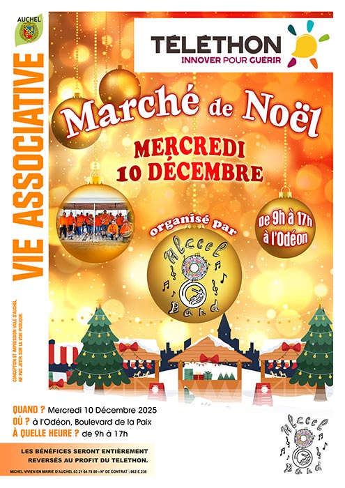 Marché de Noël d’Alceel Band en faveur du Téléthon