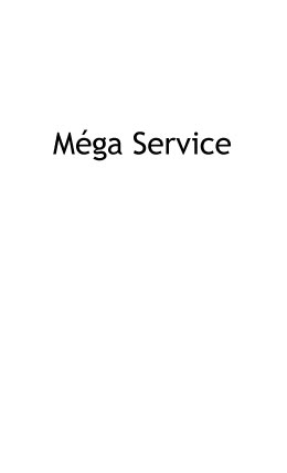 MEGA SERVICE