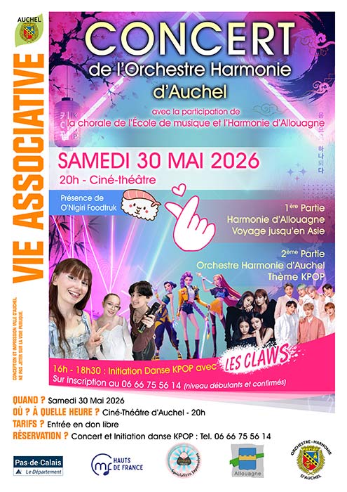 CONCERT KPOP DE L&rsquo;HARMONIE D&rsquo;AUCHEL