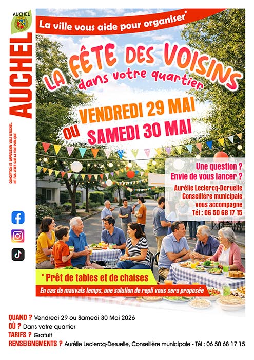 LA FÊTE DES VOISINS DANS VOTRE QUARTIER