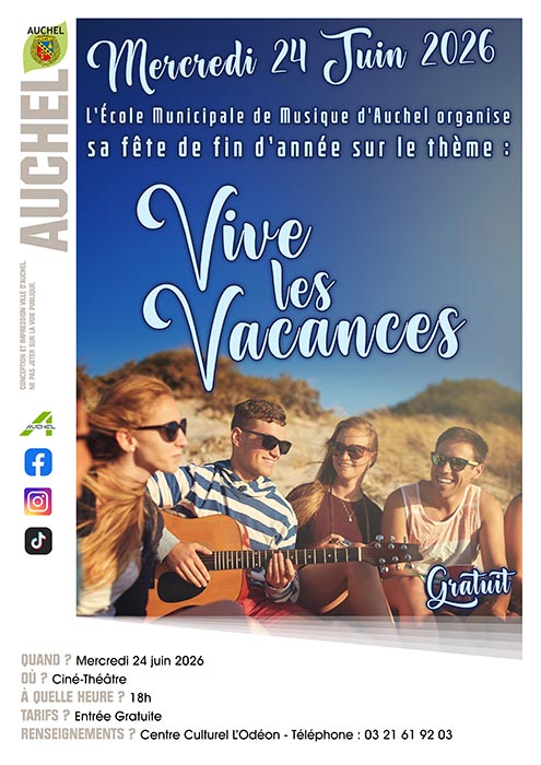 FÊTE DE L&rsquo;ÉCOLE MUNICIPALE DE MUSIQUE