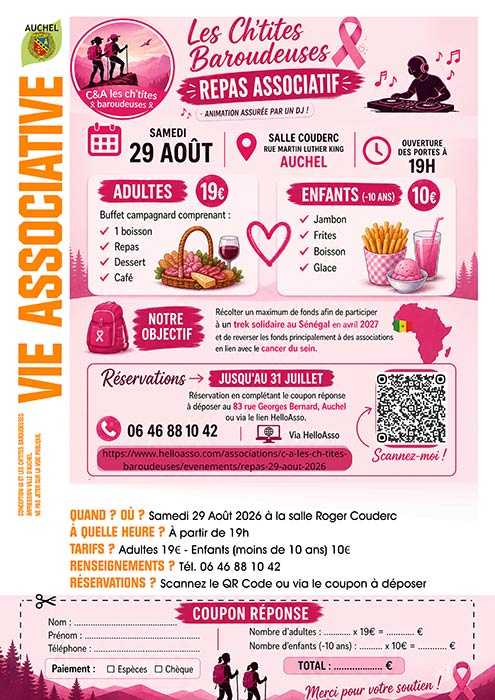 Repas associatif des Ch&rsquo;tites Baroudeuses