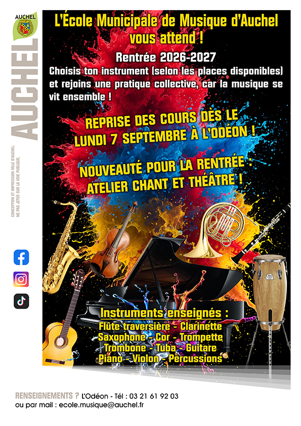 Rentrée de l&rsquo;École De Musique