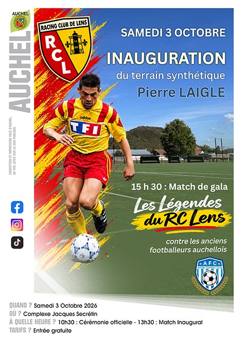 Inauguration du terrain synthétique Pierre LAIGLE